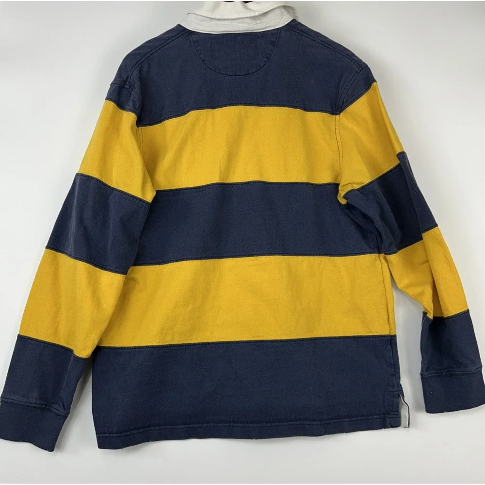 Vintage American Eagle Mens Rugby Polo Shirt Size L Cotton Preppy Sportswear - Picture 13 of 16